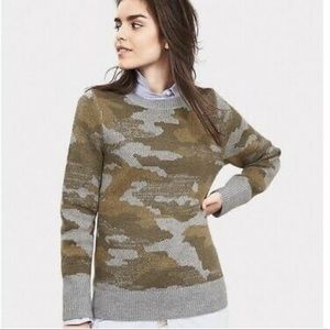 Banana Republic Camo Pullover Knit Sweater XS